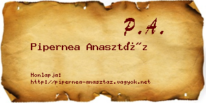 Pipernea Anasztáz névjegykártya